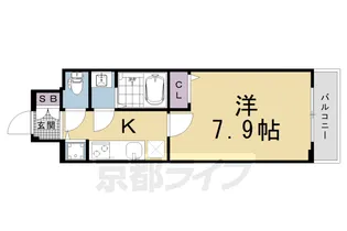 ファステート京都洛南エリーゼ【714号室】の間取り