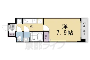 ファステート京都洛南エリーゼ【419号室】の間取り