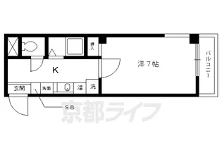 ルーセント御薗橋【202号室】の間取り