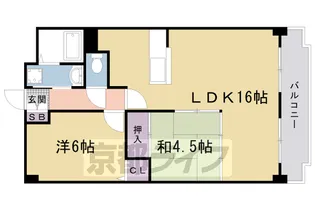 グランビュー葛野【3階】の間取り