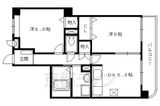 サンパティークA【2階】の間取り