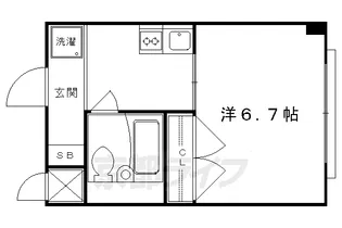 1Kの間取り画像