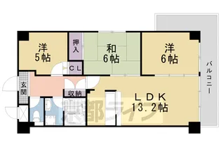 サウスビン【405号室】の間取り