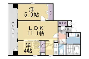 仮)四条富小路マンション【301号室】の間取り