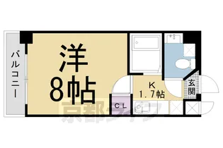 エスパレス御前【405号室】の間取り