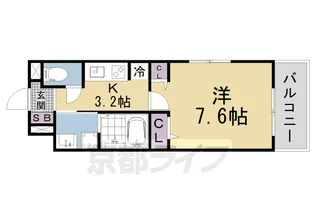 「クレール蒼天」【3階】の間取り