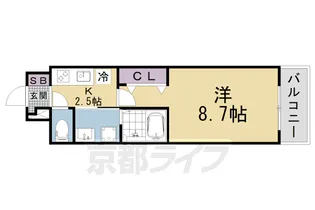 「クレール蒼天」【3階】の間取り