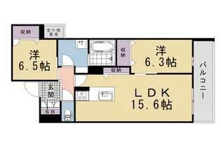 シャーメゾン ヒカリ【201号室】の間取り