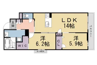 シャーメゾン ヒカリ【302号室】の間取り