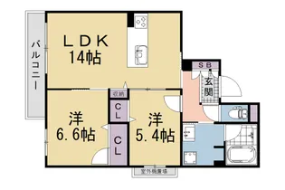 シャーメゾン ヒカリ【303号室】の間取り