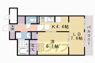 ブランヌーボー【1階】の間取り