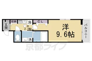 カーサ・ミニヨン【1階】の間取り