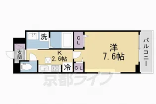 カーサ・ミニヨン【1階】の間取り