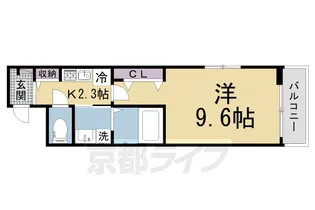 カーサ・ミニヨン【2階】の間取り