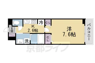 カーサ・ミニヨン【3階】の間取り