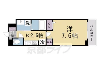 カーサ・ミニヨン【3階】の間取り