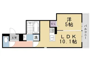 北大路Residence【302号室】の間取り