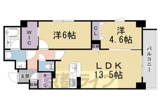 STANDZ西院【7階】の間取り