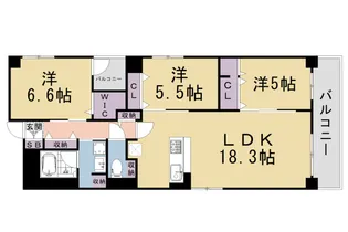 仮称)西院巽町プロジェクト【302号室】の間取り