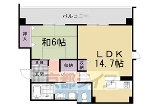 シオン・桂【6階】の間取り