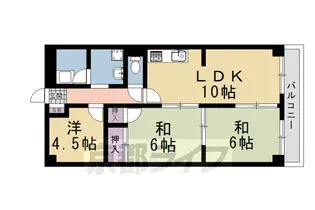 コーポ牧野【6階】の間取り