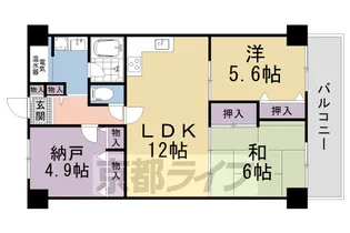 ネオコーポ大津湖城ヶ丘 B棟【812号室】の間取り