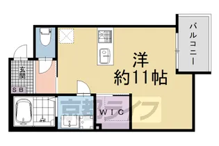 ウェルスクエア壬生高辻通【302号室】の間取り