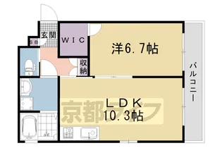 グレース大原【201号室】の間取り