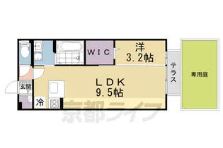 シャルマンコート楠葉【103号室】の間取り