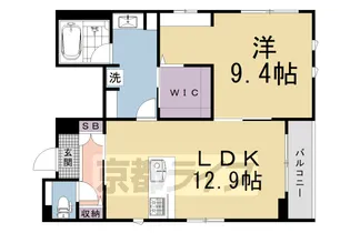 グリシーヌ丸太町【2階】の間取り