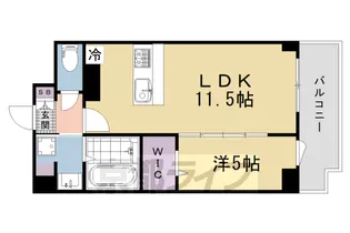 仮称)壬生御所ノ内町プロジェクト【4階】の間取り