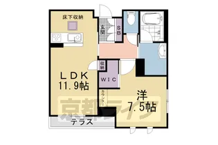 下鴨グリーンボロウ【102号室】の間取り
