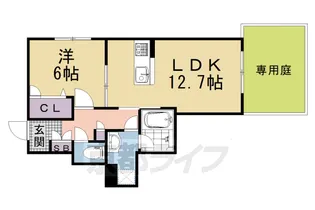 シャーメゾン環Ⅱ【103号室】の間取り