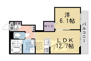 シャーメゾン環Ⅱ【202号室】の間取り