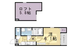 LEGARE伏見【2階】の間取り