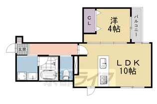 レガリア京都烏丸【402号室】の間取り