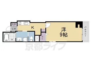 レガリア京都烏丸【203号室】の間取り
