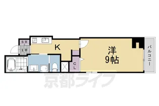 レガリア京都烏丸【403号室】の間取り