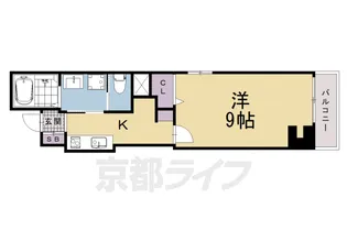レガリア京都烏丸【204号室】の間取り