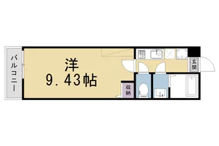仮)フラッティ三軒町【301号室】の間取り