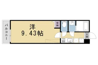 仮)フラッティ三軒町【302号室】の間取り