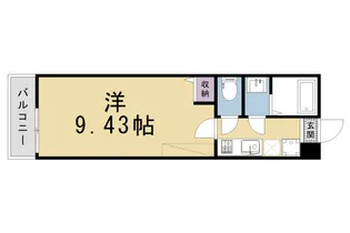 仮)フラッティ三軒町【403号室】の間取り