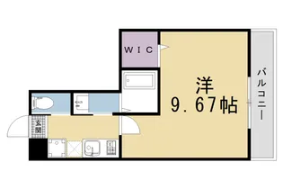 仮)フラッティ三軒町【205号室】の間取り