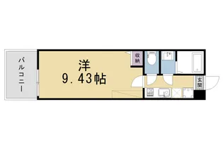仮)フラッティ三軒町【103号室】の間取り