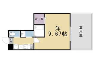 仮)フラッティ三軒町【105号室】の間取り