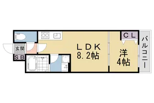 D porta casa【1階】の間取り