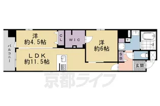 (仮称)デュオフラッツ四条油小路【301号室】の間取り