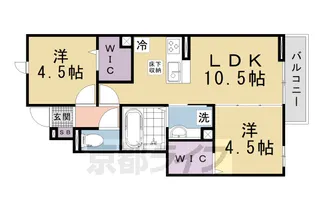 Mahalo 膳所本町【1階】の間取り