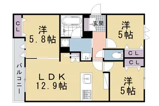 HEBEL MAISON京都北山【2階】の間取り