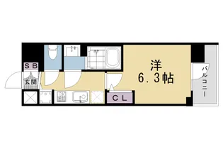 エスリード京都吉祥院 ヴィーナ【10階】の間取り